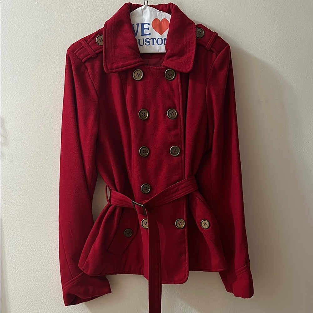 Wet Seal XL Red Women’s Double Breasted Jacket